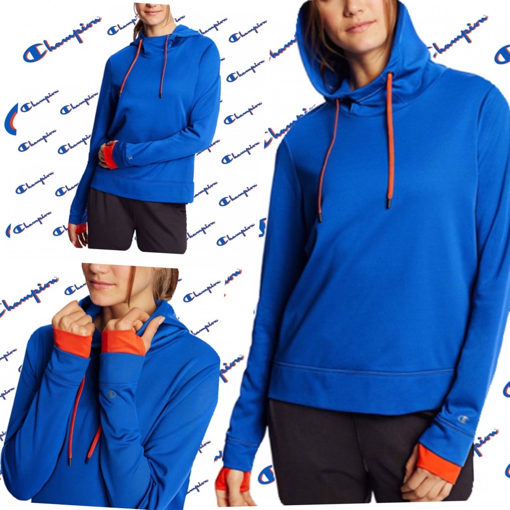 CHAMPION DuoFold WARM CTRL Women’s Blue Hoodie